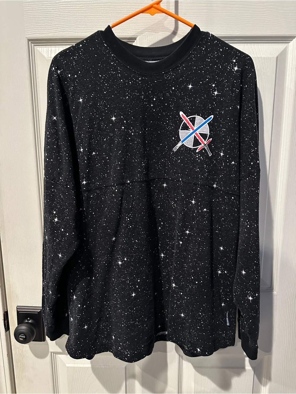 Disney Spirit Jersey Star Wars Rise of Skywalker Black and White Size Medium